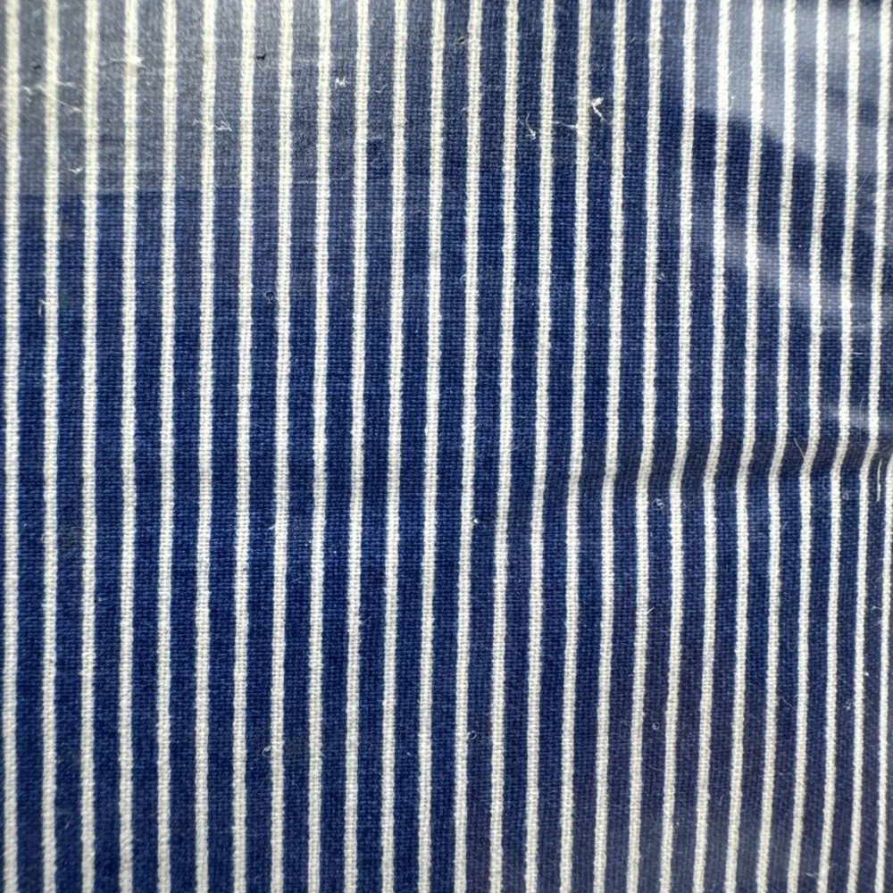 Ralph Lauren Sheet Full Flat Blue Narrow Stripe New USA Made Vintage NIP